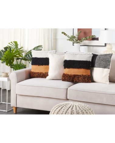 Coussin décoratif en tissu multicolore 45x12cm