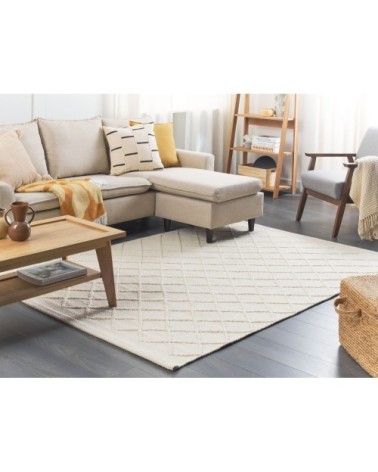Tapis en tissu blanc 200x140cm