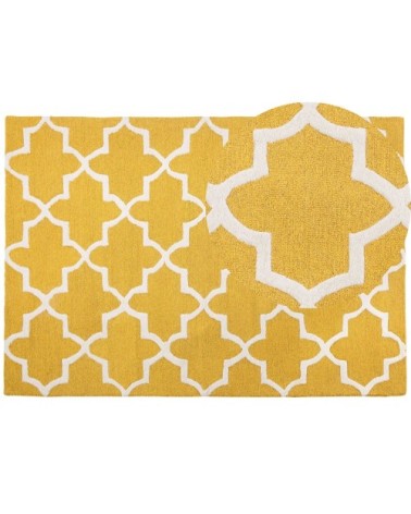 Tapis en tissu jaune 230x160cm