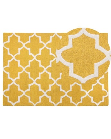 Tapis en tissu jaune 200x140cm