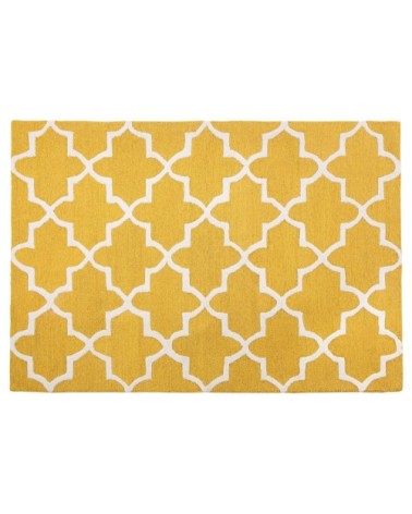 Tapis en tissu jaune 200x140cm