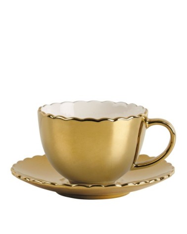Tasse à thé - doré