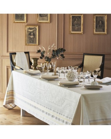 Nappe antitache déperlant coton & autres fibres blanc 172X412