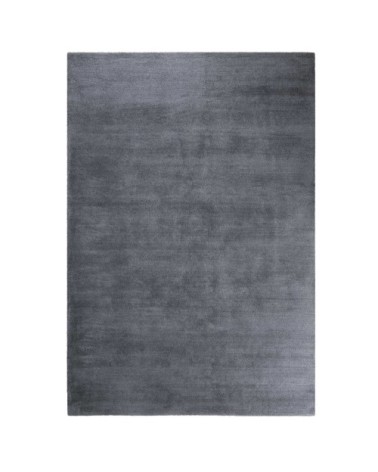 Tapis tufté poils longs gris foncé doux pour salon, chambre230x160