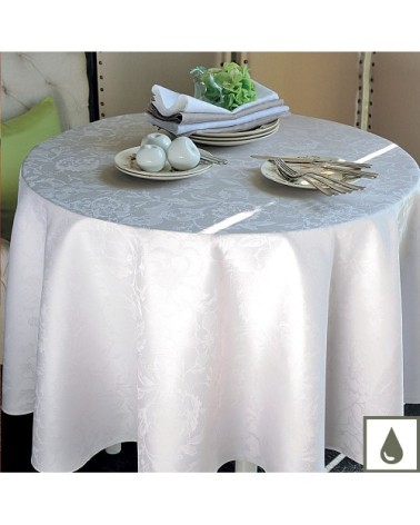 Nappe ronde enduit imperméable pur coton  Diam. 175 cm