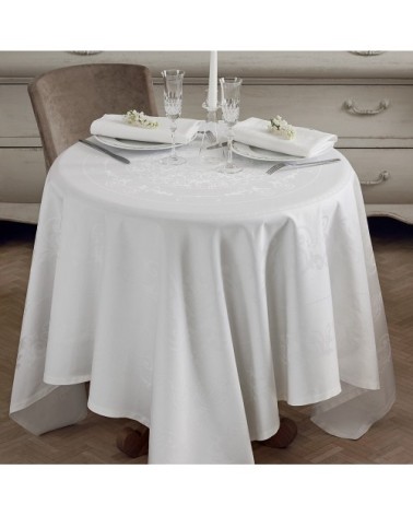 Nappe antitache déperlant pur coton blanc 174X364