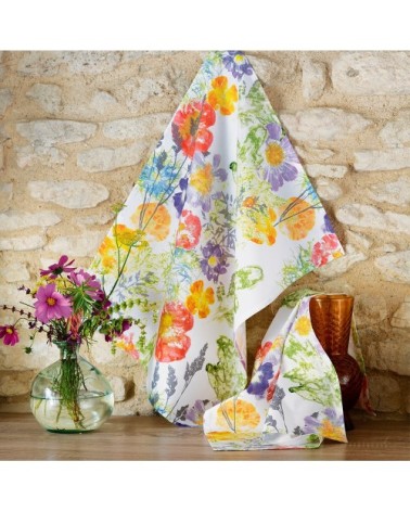 Torchon  pur coton multicolore 50x70