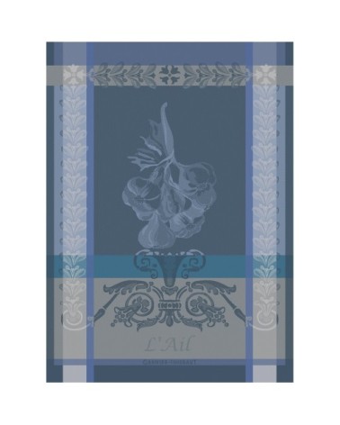 Torchon  pur coton bleu 56x77