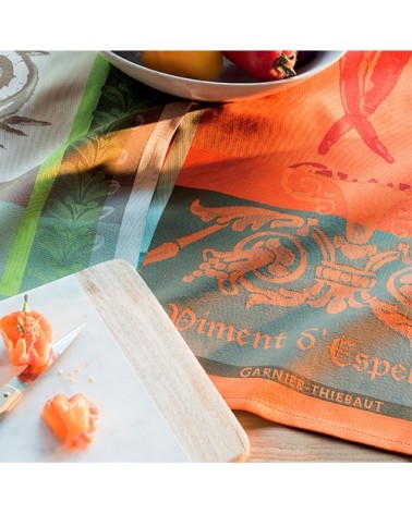 Torchon  pur coton rouge 56x77