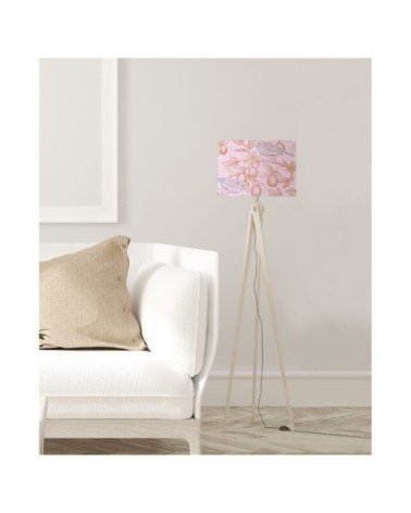 Abat-jour Lampadaire oiseau rose acidulé Ø 45 x H 25