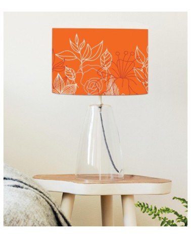 Abat-jour chevet Bouquet Mandarine Ø 25 x H 20