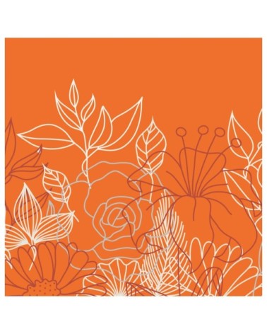 Abat-jour chevet Bouquet Mandarine Ø 25 x H 20