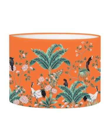 Abat-jour lampadaire Jungle mandarine Ø 45 x H 25