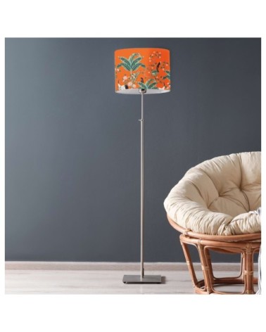 Abat-jour lampadaire Jungle mandarine Ø 45 x H 25