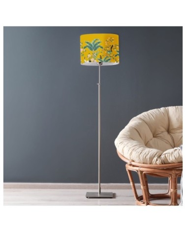 Abat-jour lampadaire Jungle jaune moutarde Ø 45 x H 25