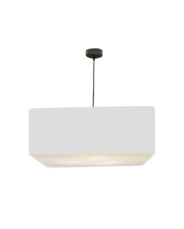 Suspension Carrée Carlito Blanc Ø 50 x H 20