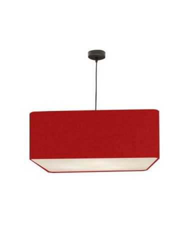 Suspension Carrée Carlito Rouge Ø 50 x H 20