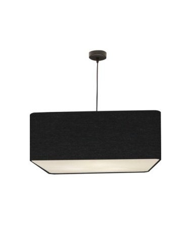 Suspension Carrée Carlito Noir Ø 50 x H 20