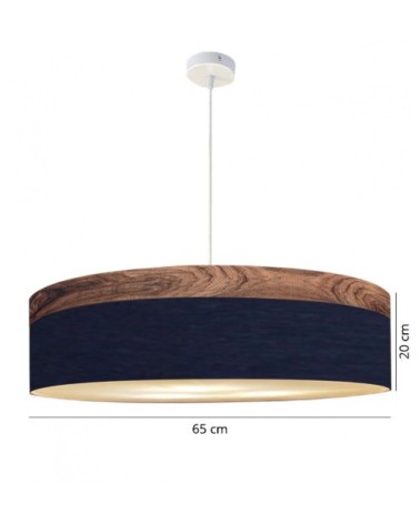 Suspension Boobby Slim bleu marine Ø 65 x H 20
