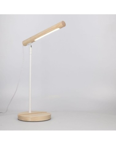 Lampe de bureau LED en bois 36x25x15