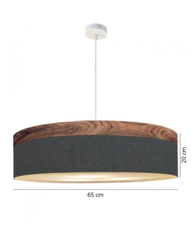 Suspension Boobby slim gris souris Ø 65 x H 20