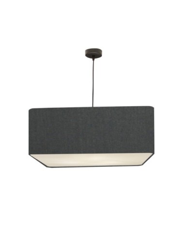 Suspension Carrée Carlito Gris Souris Ø 50 x H 20