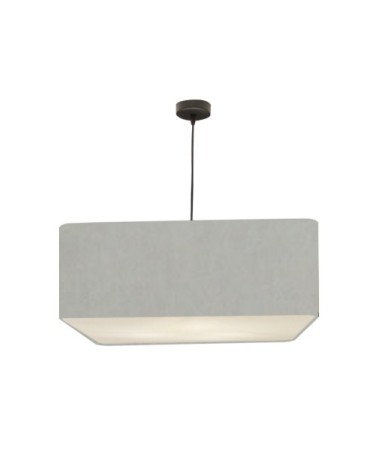 Suspension Carrée Carlito Gris Clair Ø 50 x H 20