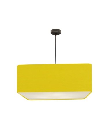 Suspension Carrée Carlito Jaune Ø 50 x H 20