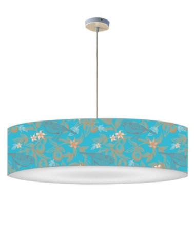 Suspension oiseau bleue acidulée Ø 60 x H 25