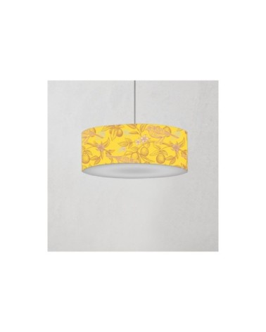 Suspension oiseau jaune acidulée Ø 60 x H 25