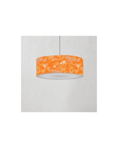 Suspension oiseau orange acidulée Ø 60 x H 25