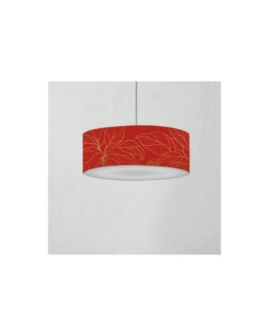 Suspension feuille rouge Ø 60 x H 25