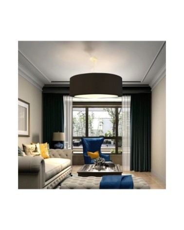 Suspension Silvio Noir Ø 65 x H 25