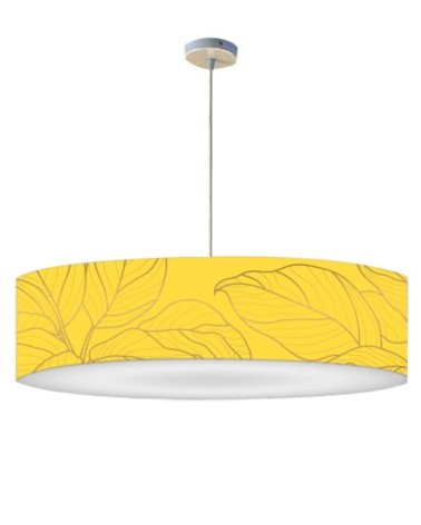 Suspension feuille jaune acidulée Ø 60 x H 25