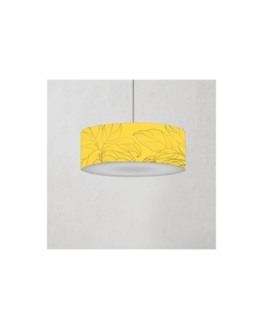 Suspension feuille jaune acidulée Ø 60 x H 25