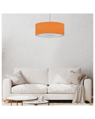 Suspension feuille orange acidulée Ø 60 x H 25