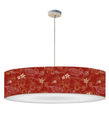 Suspension oiseau rouge acidulée Ø 60 x H 25