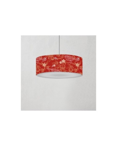 Suspension oiseau rouge acidulée Ø 60 x H 25