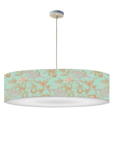 Suspension oiseau vert acidulé Ø 60 x H 25