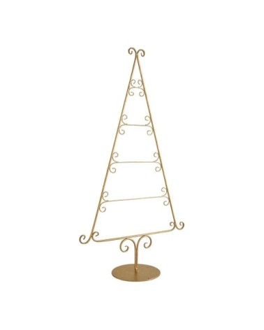 Sapin décoratif en métal doré