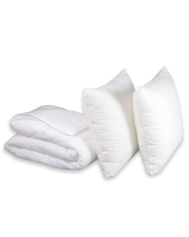 Pack Couette + Oreiller(s) Enveloppe Coton Bio - Bien-être 220x240 cm