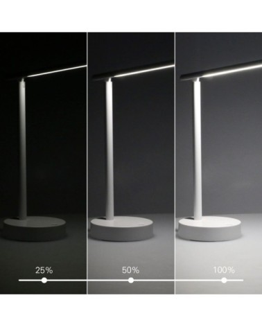 Lampe de Bureau à LED Réglable en Aluminium Blanc (2 pcs) Archie