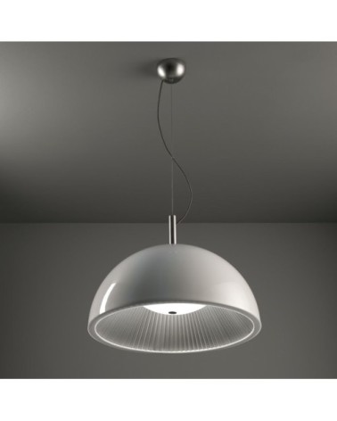 Suspension en plastique blanc