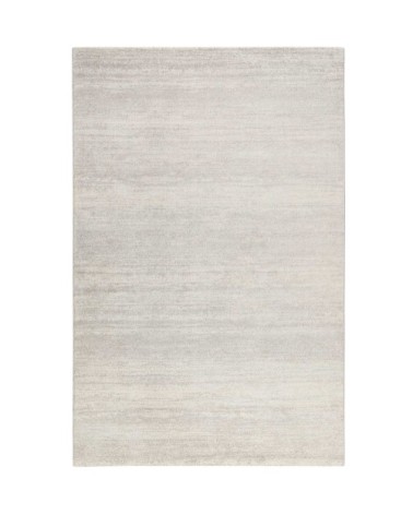 Tapis uni à velours ras gris chiné beige 170x120