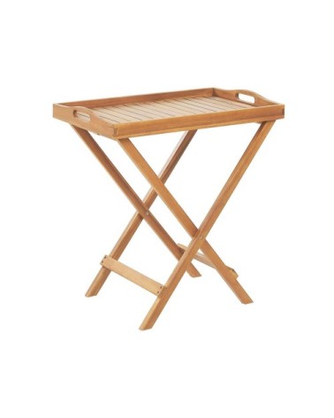 Table de jardin en bois clair