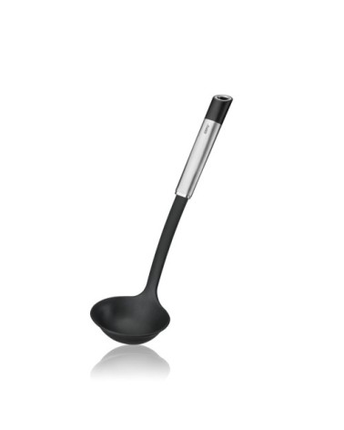 Louche nylon en acier inoxydable argent