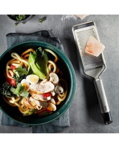 Râpe fine en acier inoxydable argent