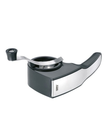 Râpe rotative en acier inoxydable argent