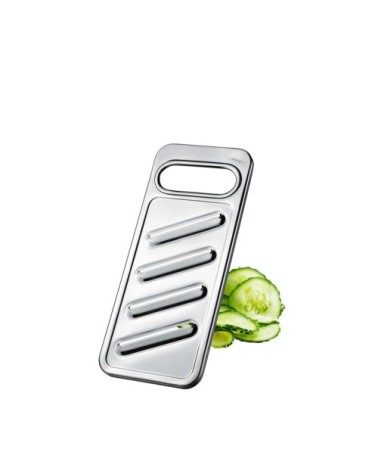 Eminceuse à pommes de terre en acier inoxydable argent