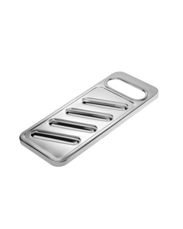 Eminceuse à pommes de terre en acier inoxydable argent